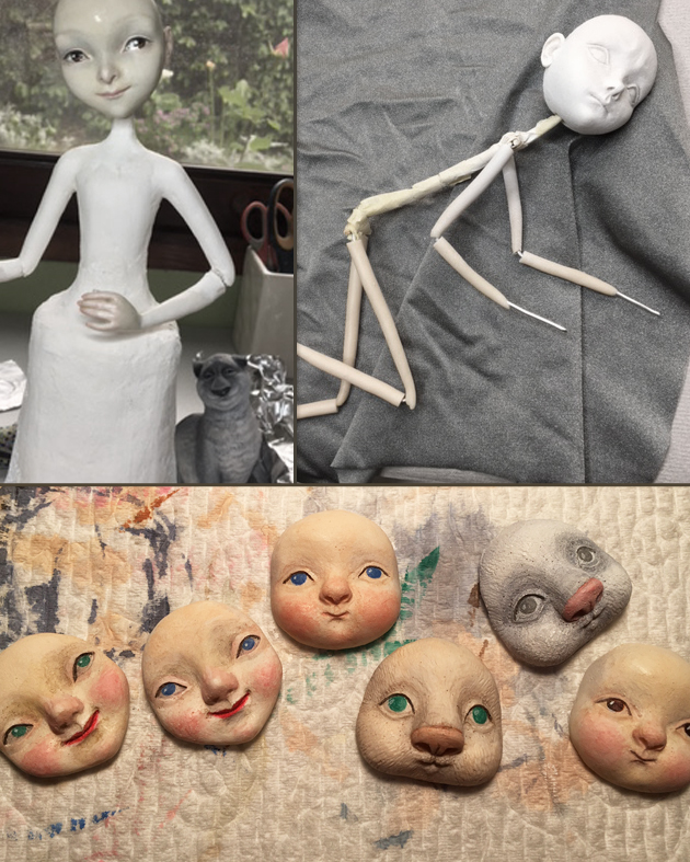 making dolls with clay